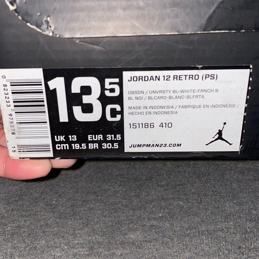 Jordan 12 retro ps(2012) OG never worn new sneaker